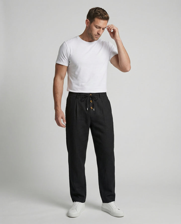 Leichte Atmungsaktive Leinenhose Herren