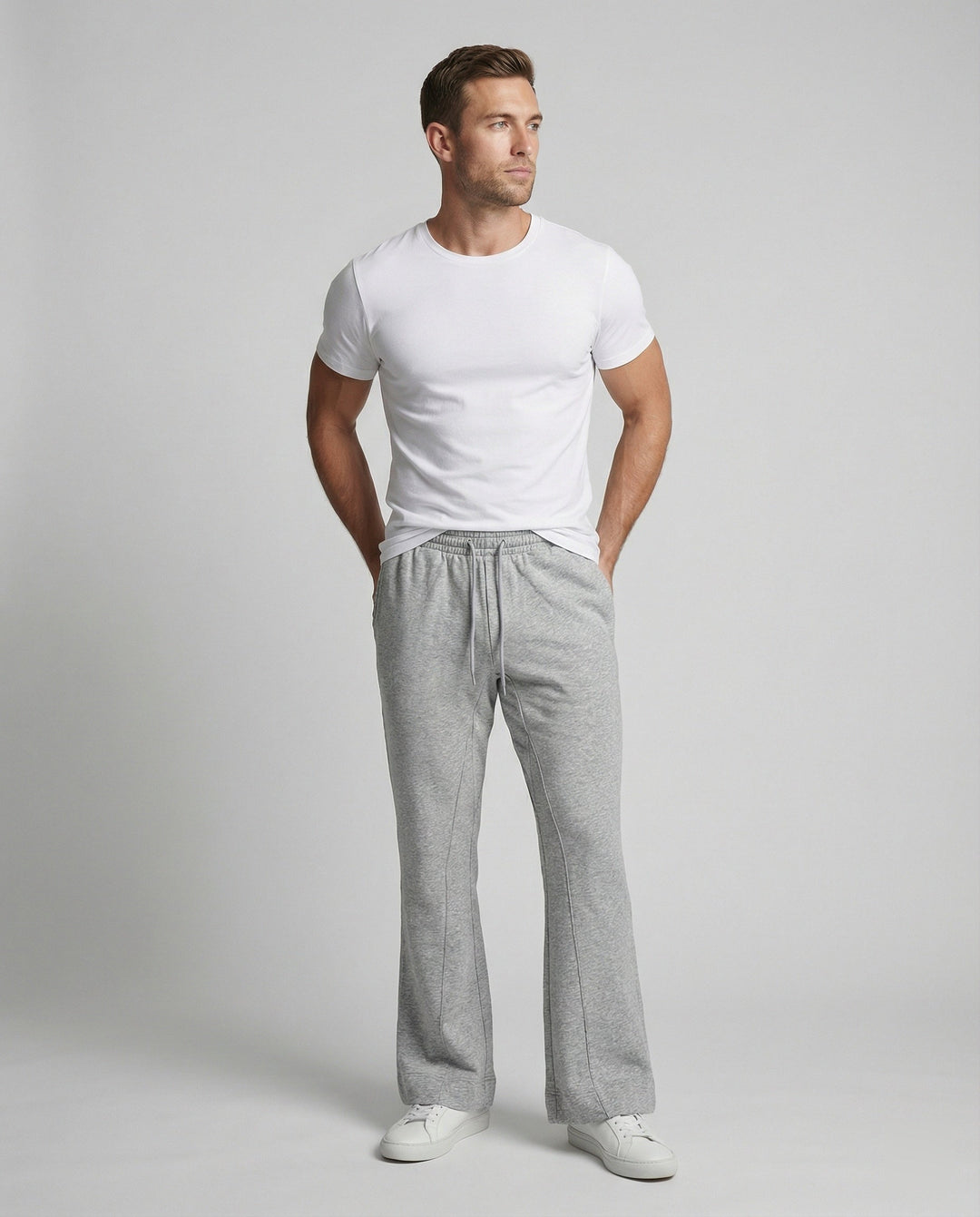 Unisex Sweathose weit mit Kordelzug