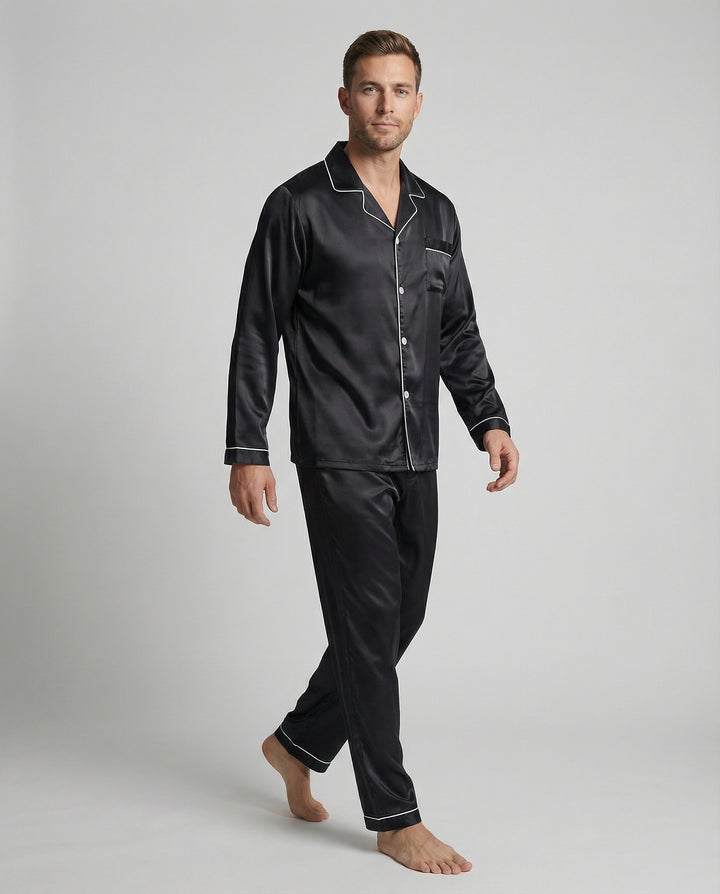 Luxuriöser Herrenpyjama Satin