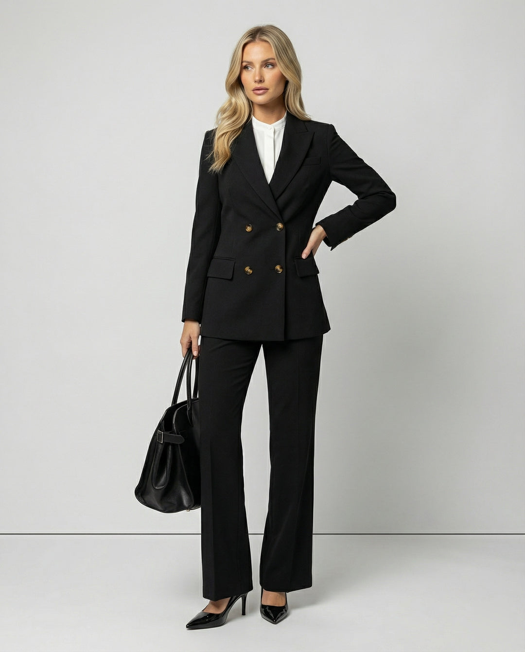 Damen Tailliertes Sakko in Wollstruktur mit Eleganter Passform | ChicundStil