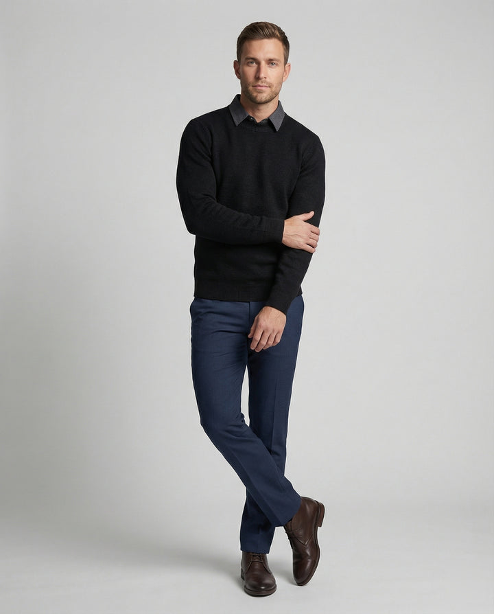 Eleganter Feinstrickpullover Herren