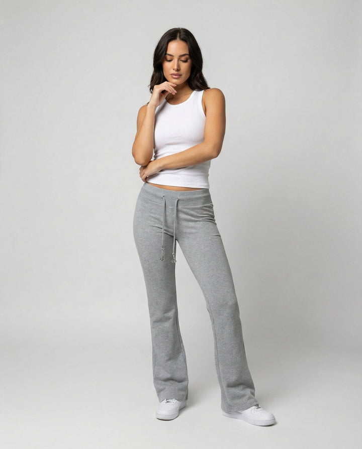 Damen Lässige Sweathose mit hohem Bund