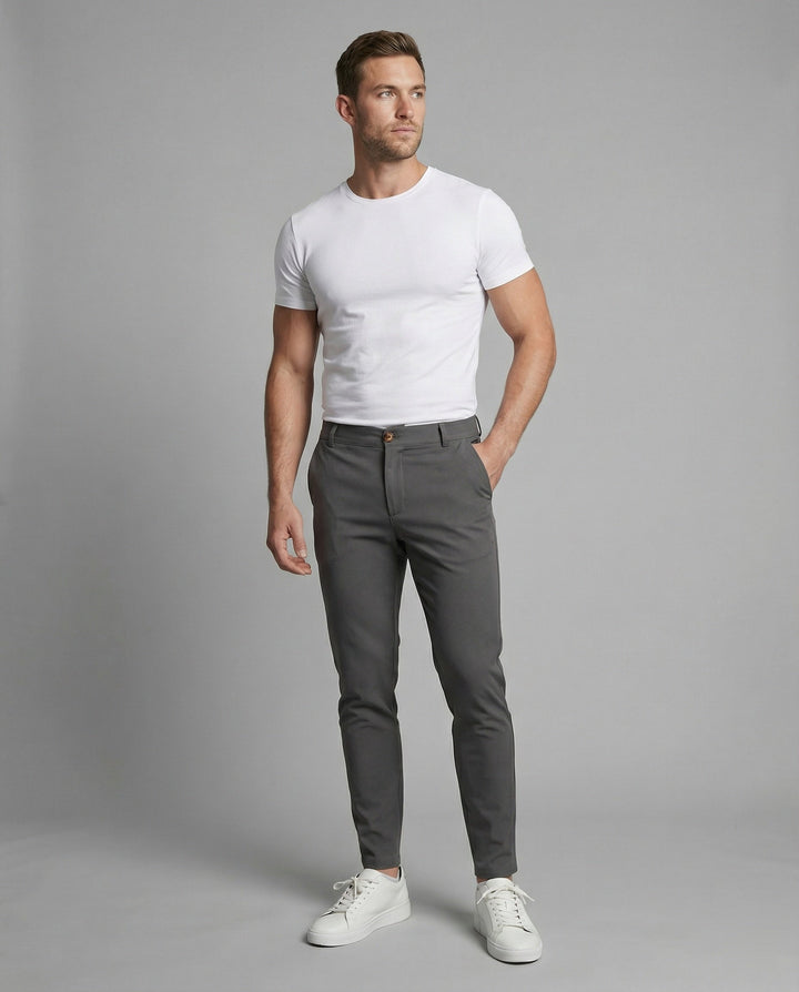 Herren Chinohose Slim Fit elastisch