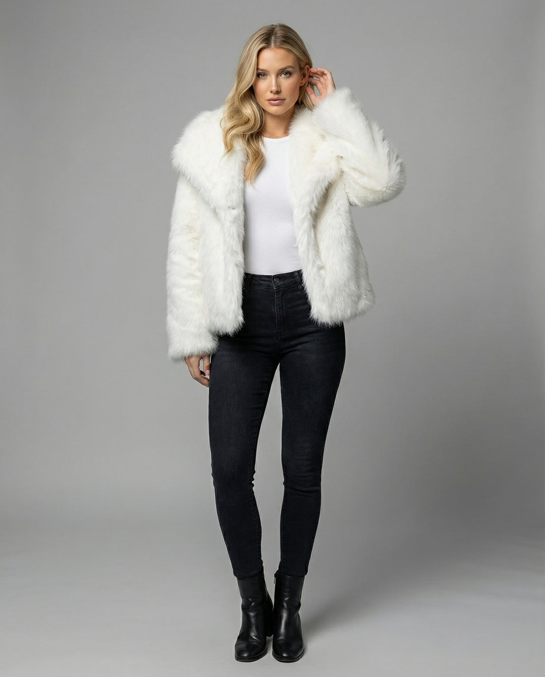 Luxuriöse Weiche Pelzjacke Damen
