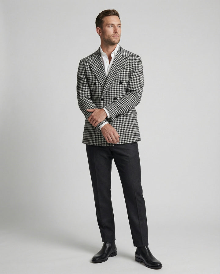 Herren Karoblazer mit modernem Schnitt – eleganter Herren Blazer
