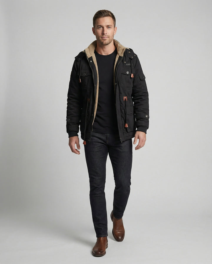 Warme Gefütterte Winterjacke