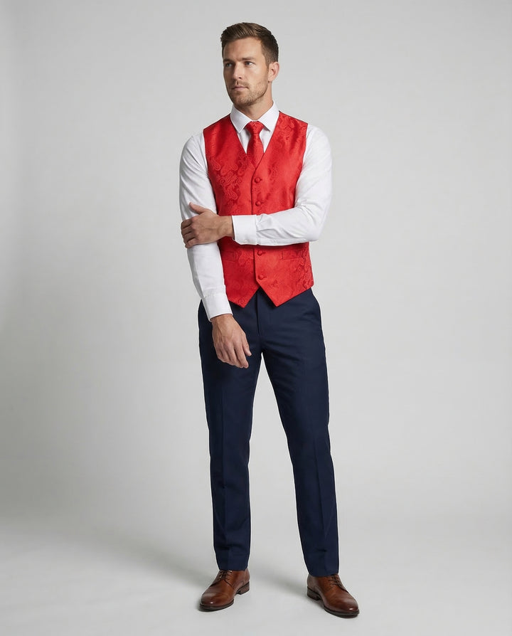 Elegante Paisley Anzugweste Herren
