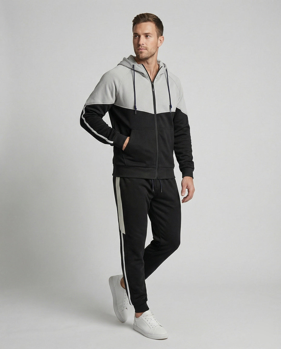 Herren Jogginganzug mit Reißverschlussjacke