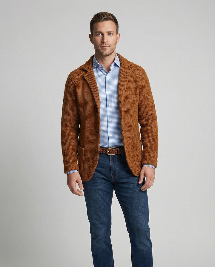 Herren Strickblazer mit Reverskragen