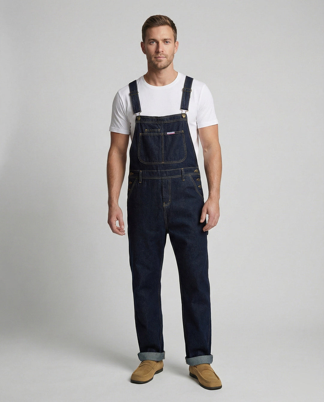 Herren Jeans Latzhose Denim