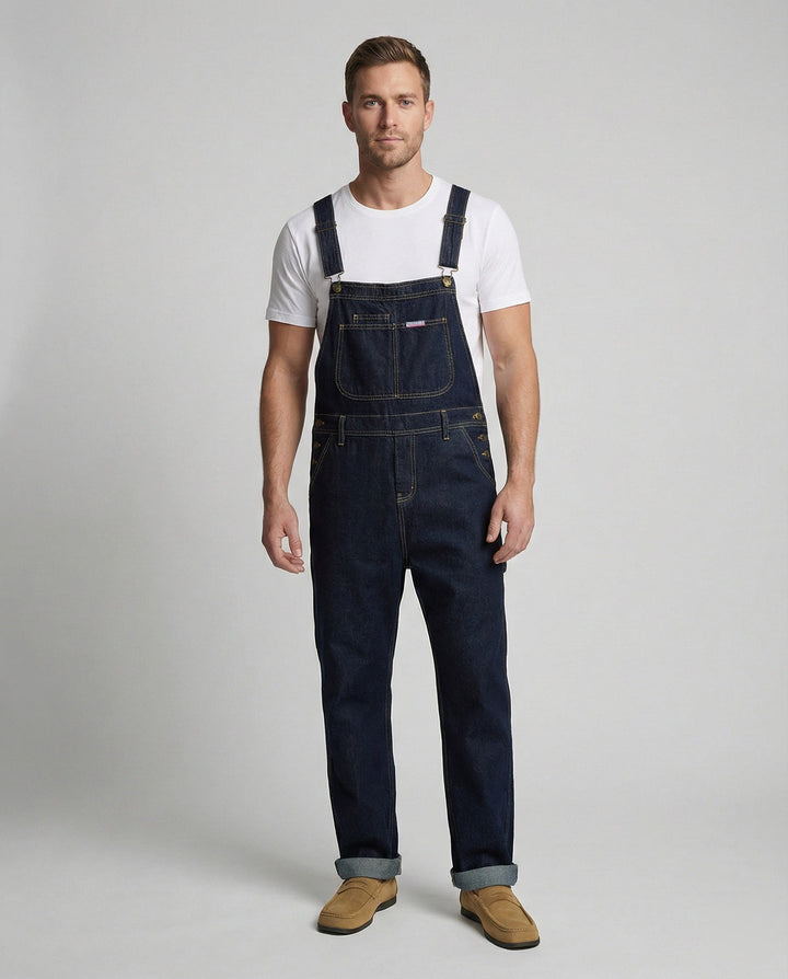 Herren Jeans Latzhose Denim