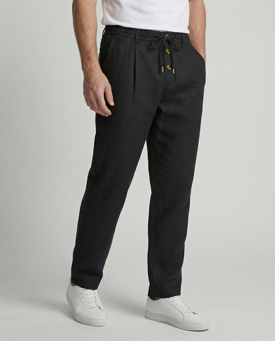 Leichte Atmungsaktive Leinenhose Herren