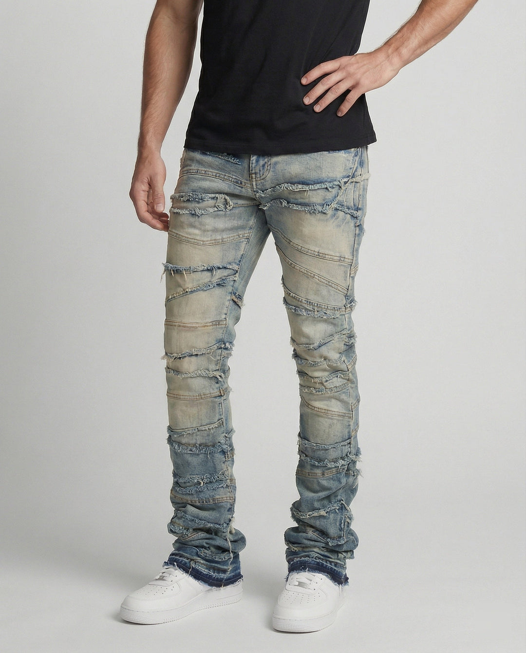 Herren Destroyed Jeans Slim Fit