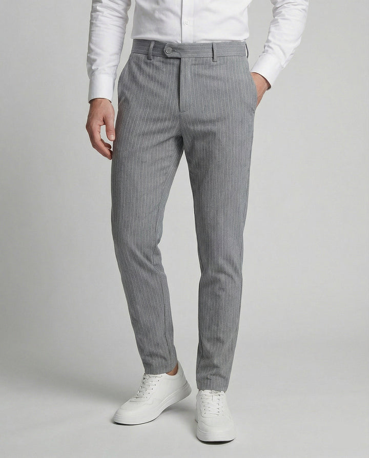 Herren Anzughose Nadelstreifen mit Stretch