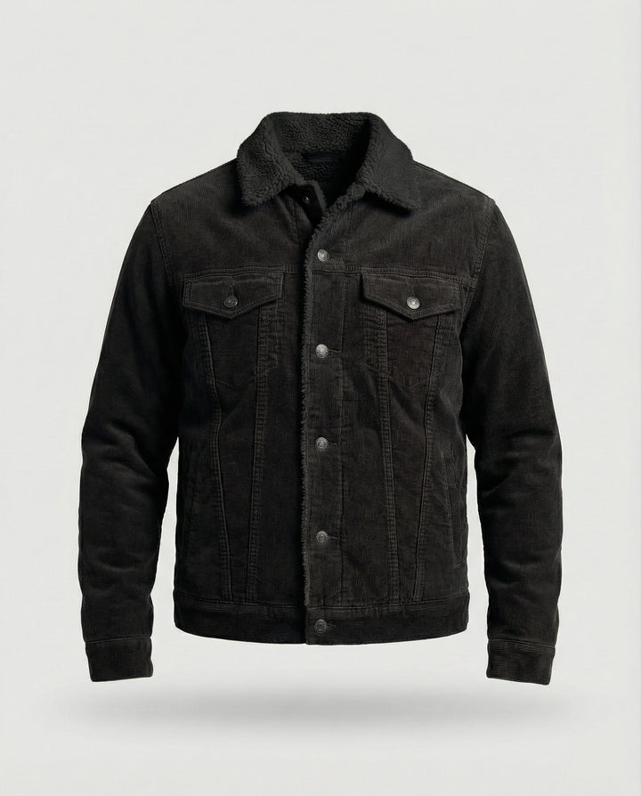 Elegante Cord Herrenjacke