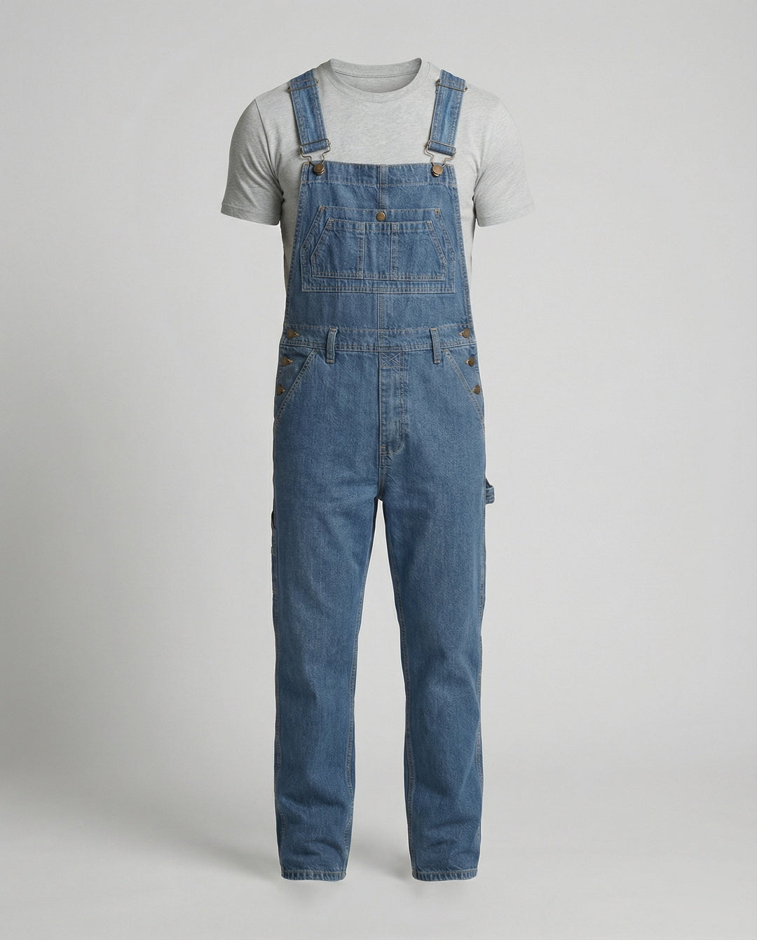 Herren Jeans Latzhose Weit