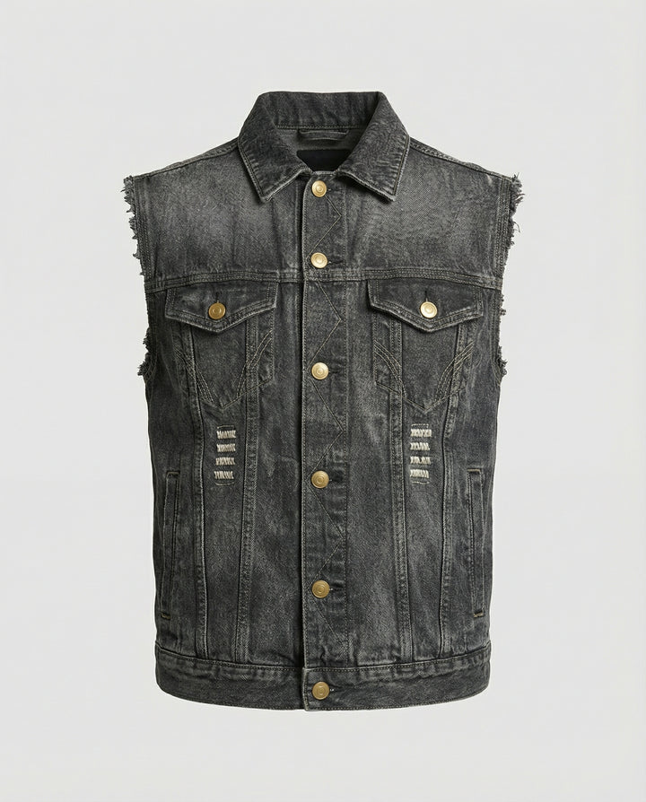 Stylische Herren Denim Weste