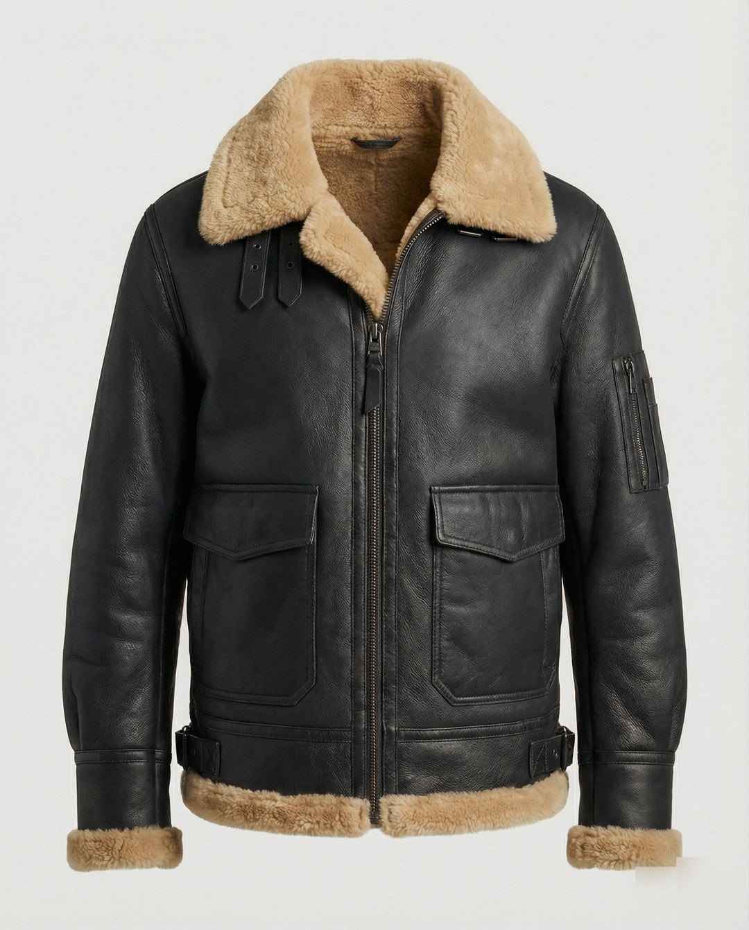 Authentische Jacke Stehkragen Herren