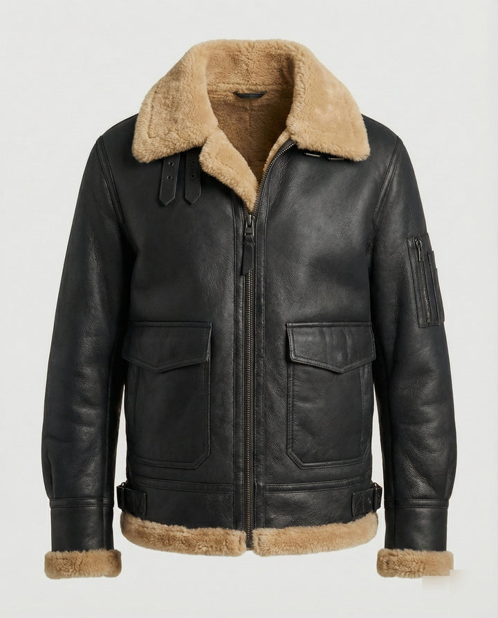 Authentische Jacke Stehkragen Herren