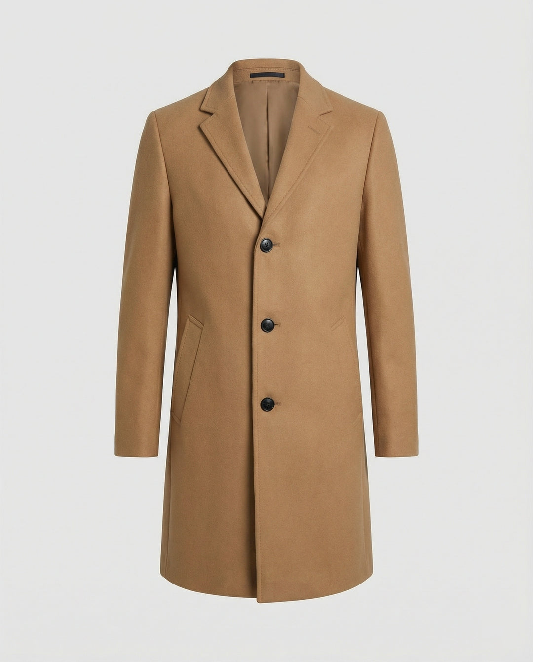 Eleganter Wolltrenchcoat Herren