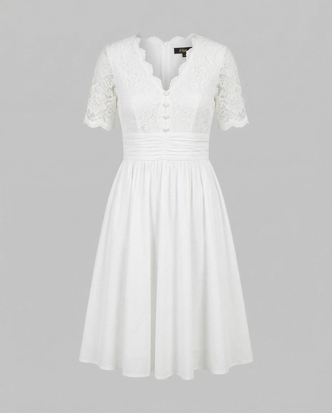 Romantisches Spitzen Hochzeitskleid