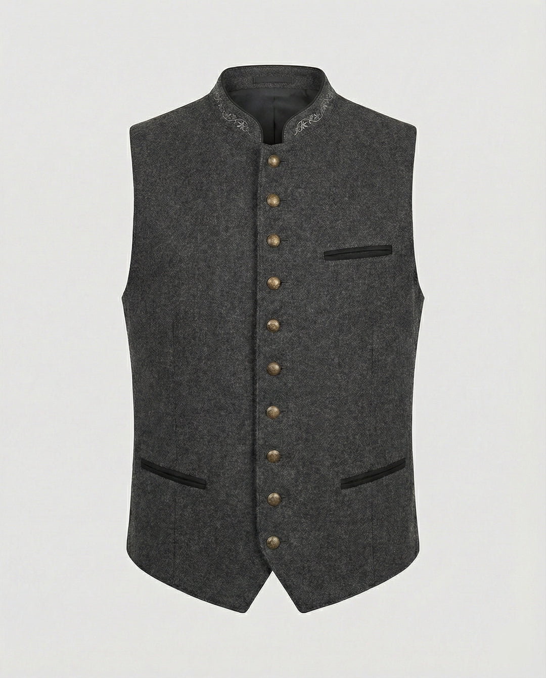 Elegante Graue Trachtenweste
