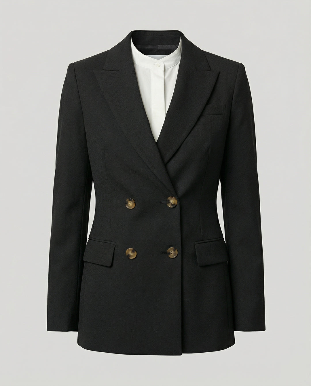 Damen Tailliertes Sakko in Wollstruktur mit Eleganter Passform | ChicundStil