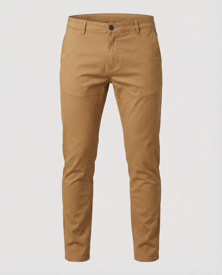 Herren Chinohose Slim Fit mit Elastikbund