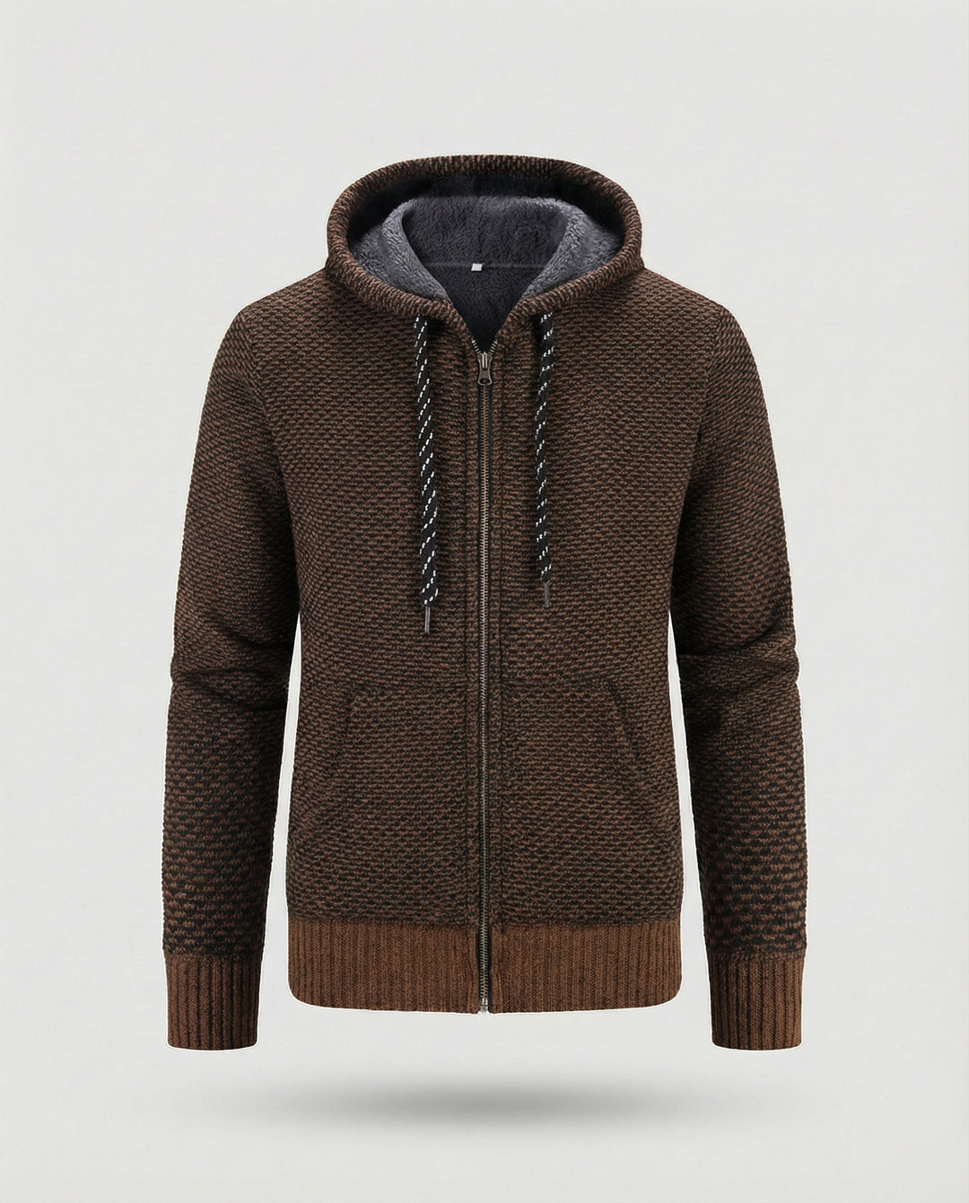 Lässige Herbst Strickjacke Kapuze