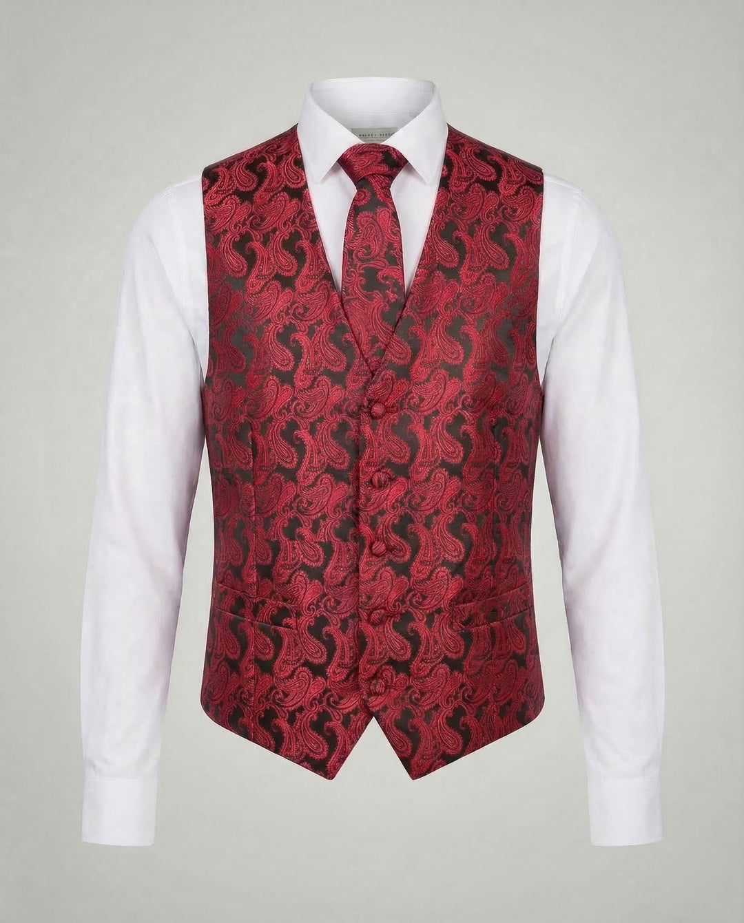 Elegante Paisley Anzugweste Herren