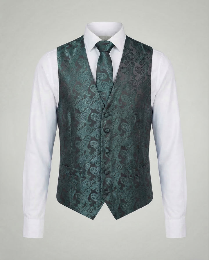 Elegante Paisley Anzugweste Herren