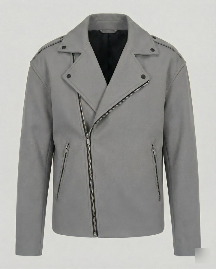 Herren Bikerjacke Leder Weste