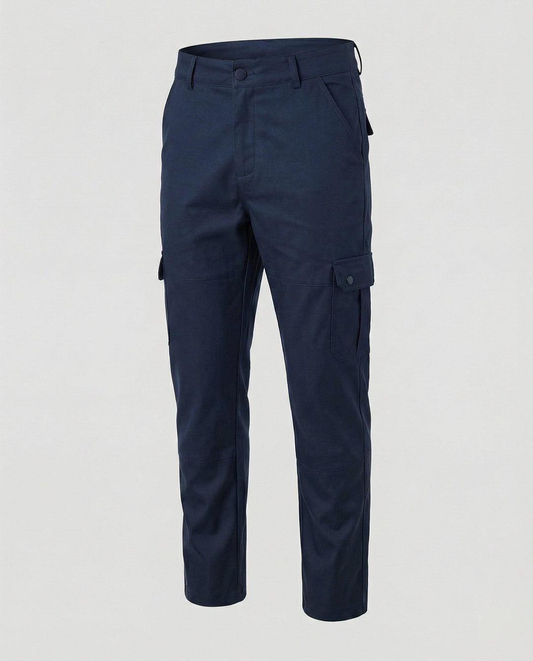 Herren Kunstleder Cargo-Hose mit Seitentaschen