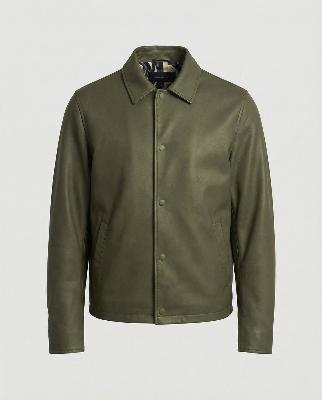 Herren Lederoptik Übergangsjacke