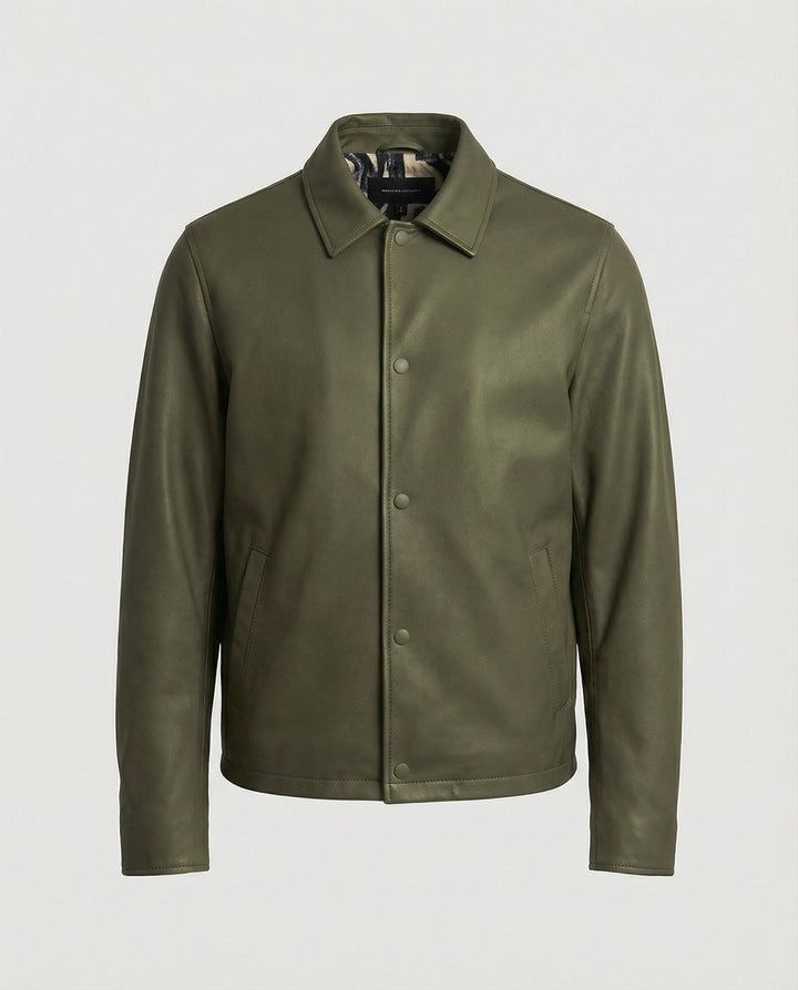 Herren Lederoptik Übergangsjacke