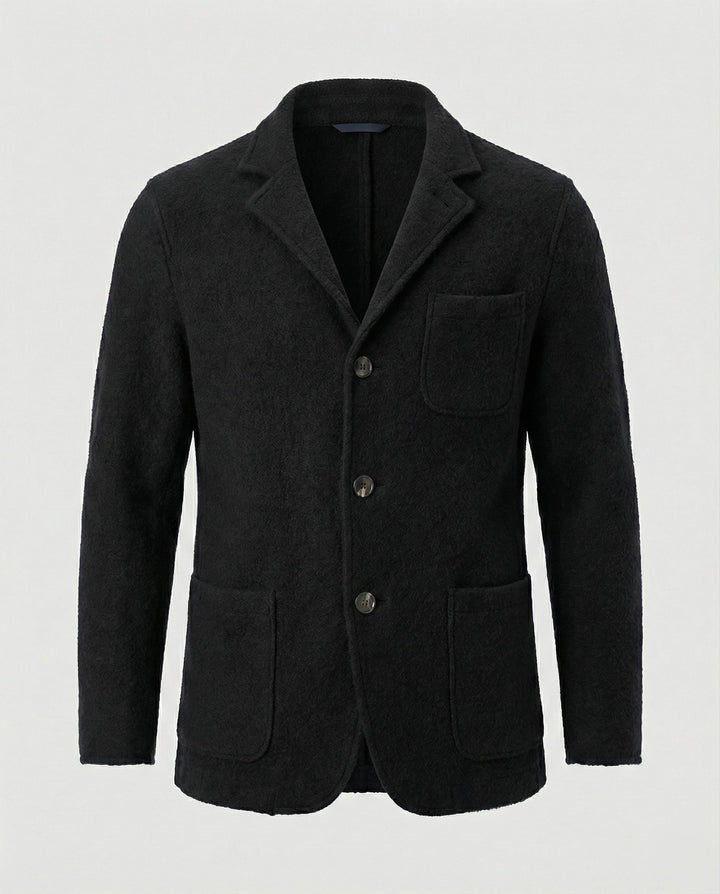 Herren elegante Strickjacke mit praktischem Schnitt und modischen Details