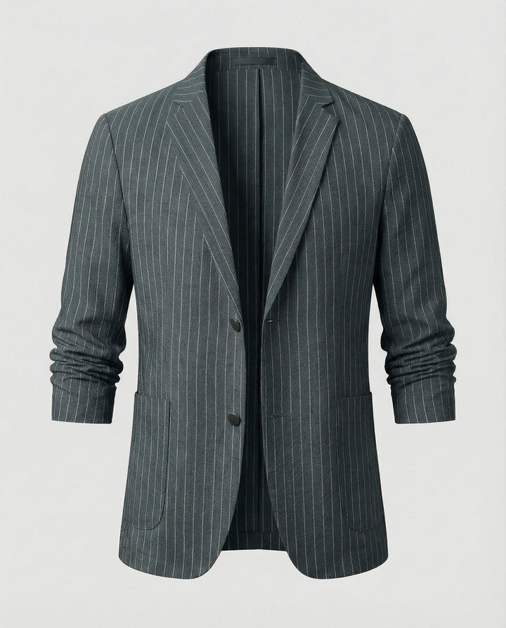 Herren Nadelstreifen Sakko Slim Fit Sommer