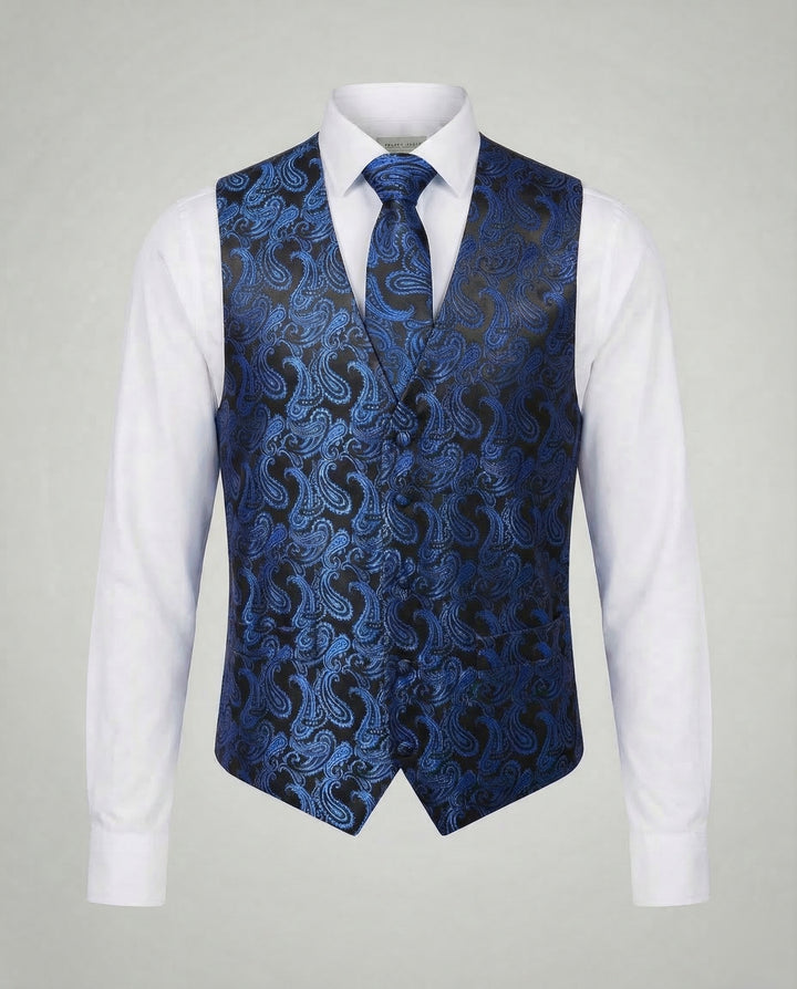 Elegante Paisley Anzugweste Herren