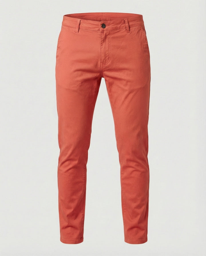 Herren Chinohose Slim Fit mit Elastikbund
