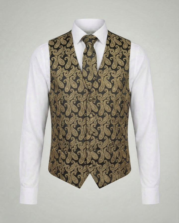 Elegante Paisley Anzugweste Herren