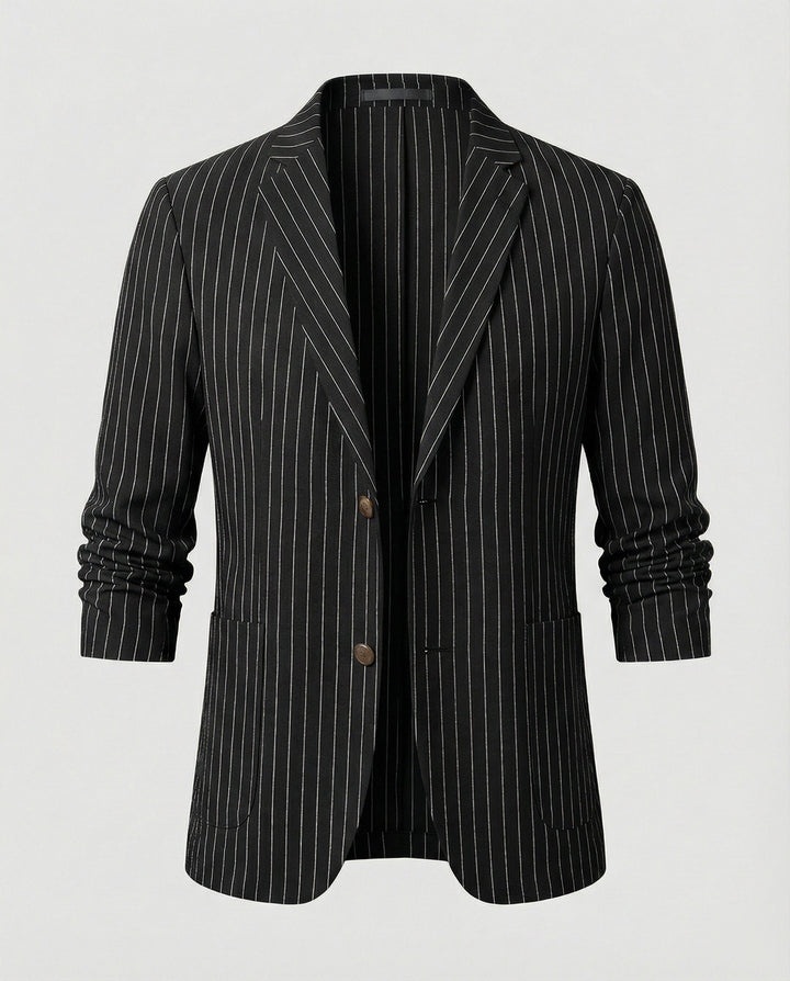 Herren Nadelstreifen Sakko Slim Fit Sommer