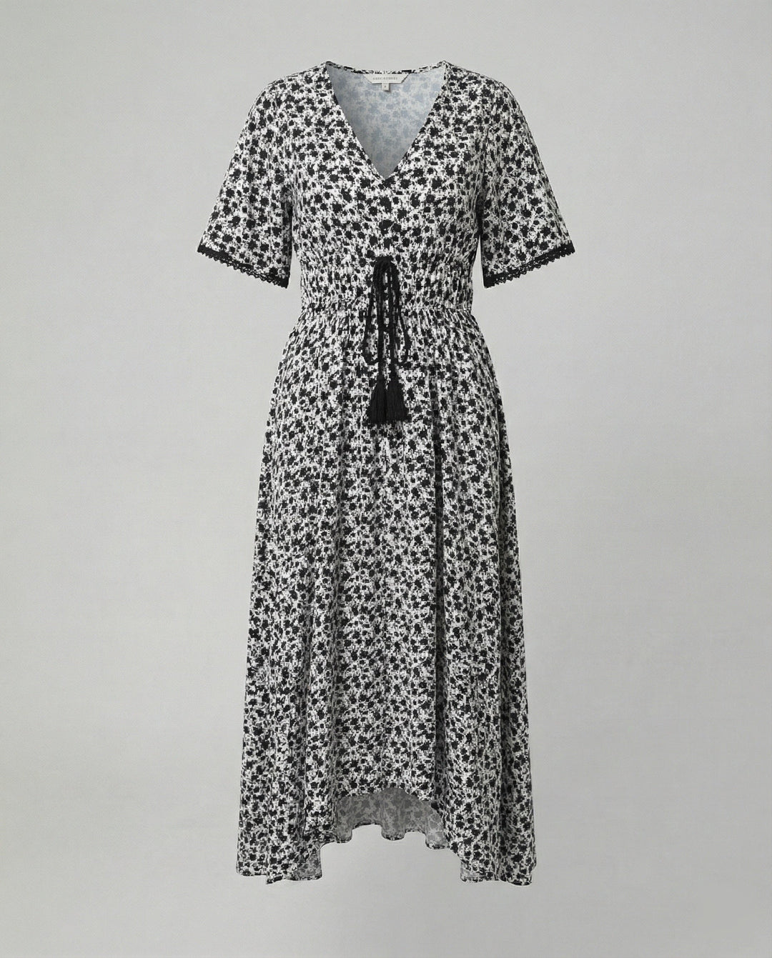 Damen Maxikleid mit floralen Akzenten
