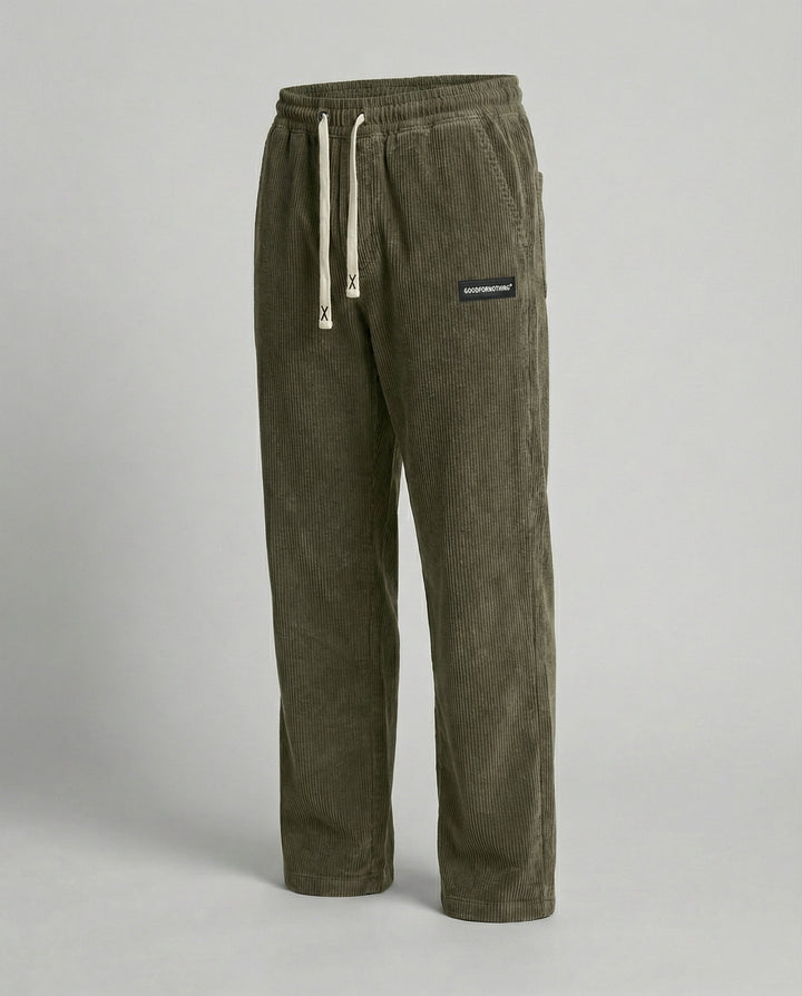 Herren Cordhose weit mit Kordelzug