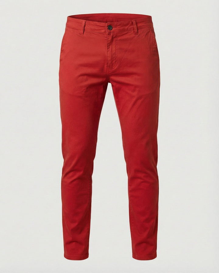 Herren Chinohose Slim Fit mit Elastikbund