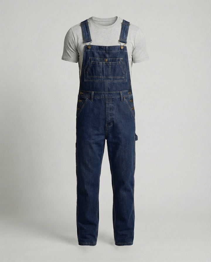 Herren Jeans Latzhose Weit