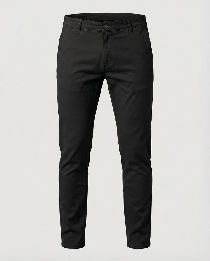 Herren Chinohose Slim Fit mit Elastikbund