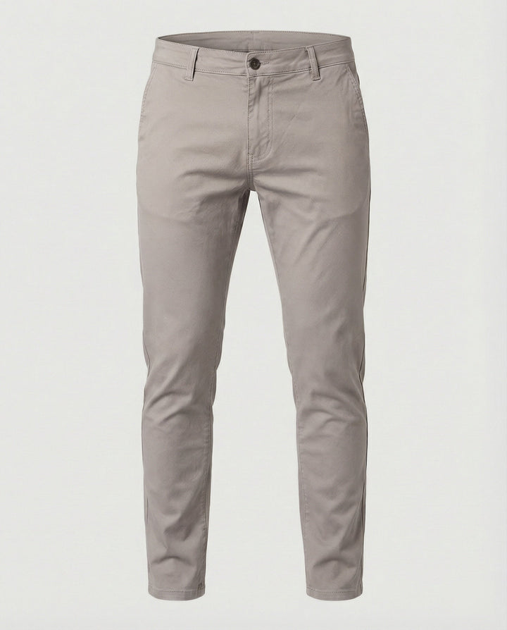 Herren Chinohose Slim Fit mit Elastikbund