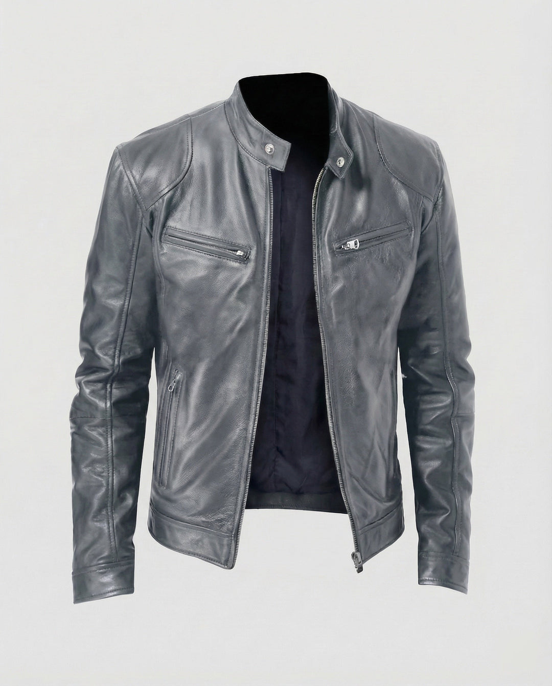 Herren Motorrad Lederblouson