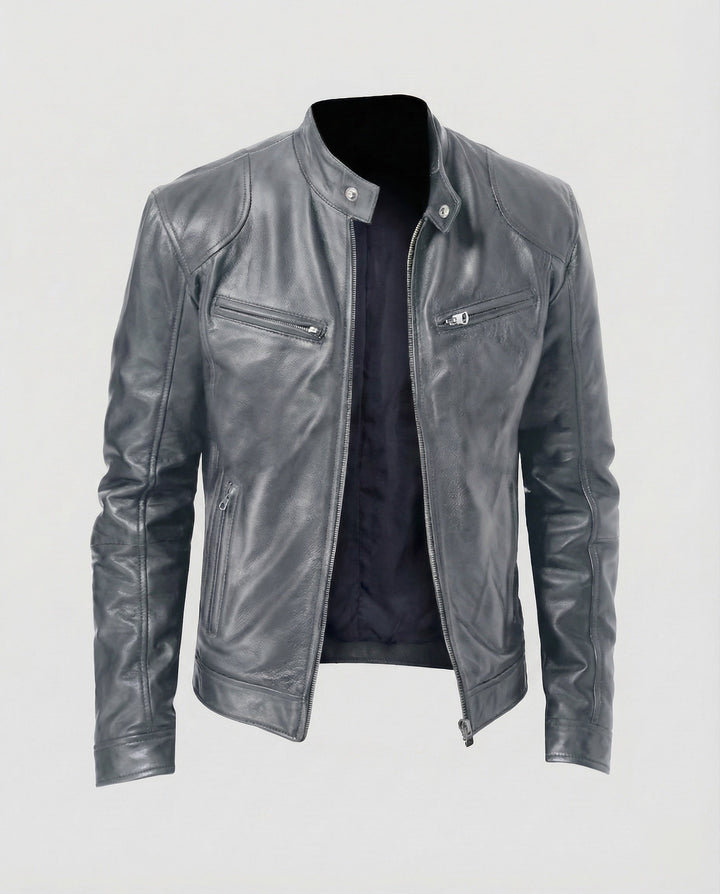 Herren Motorrad Lederblouson