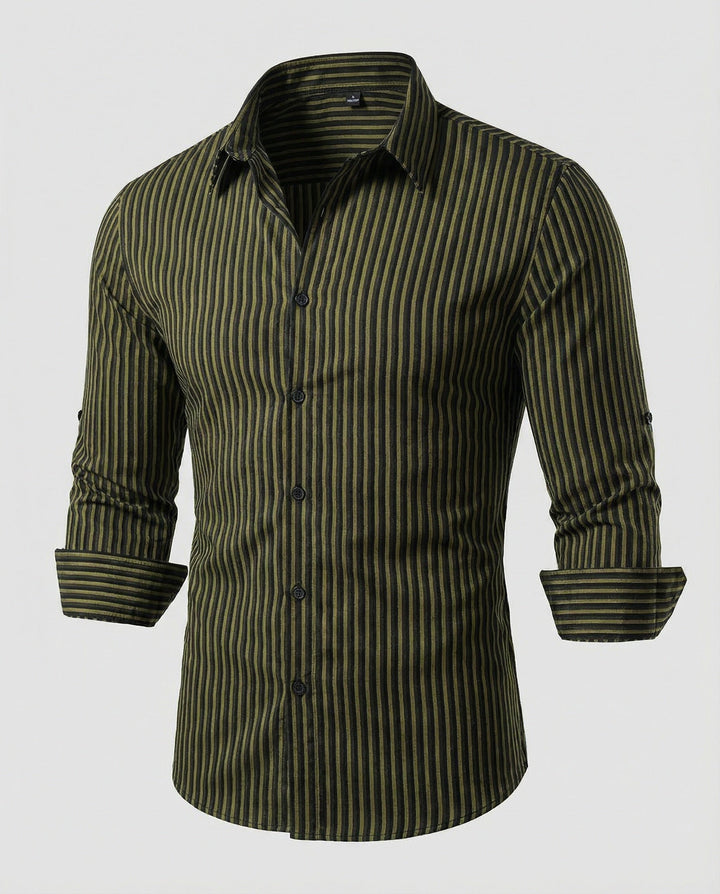 Herren Hemd gestreift slim fit